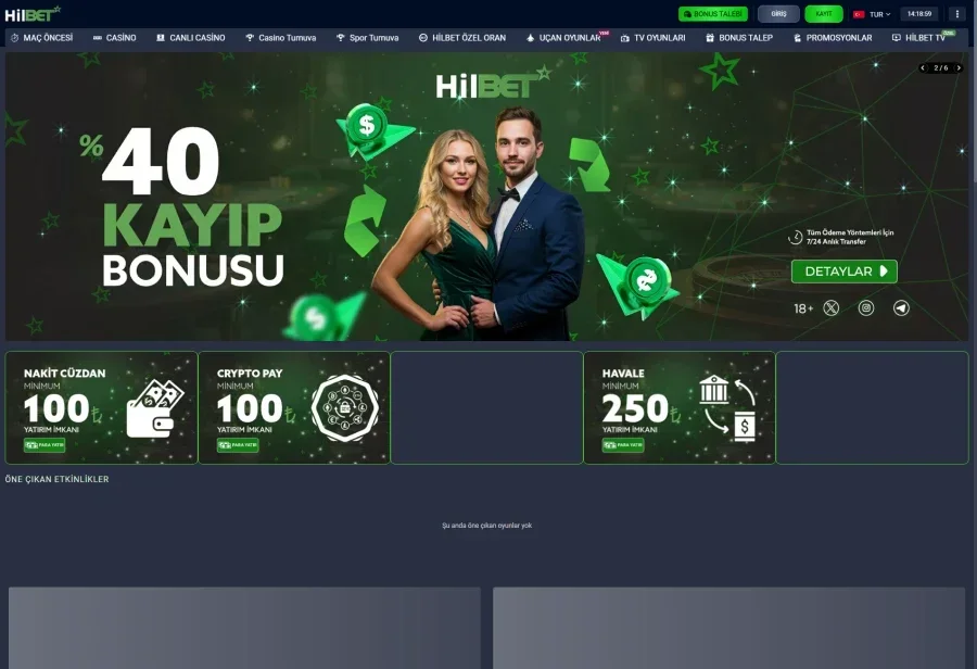 Hilbet ekran görüntüsü